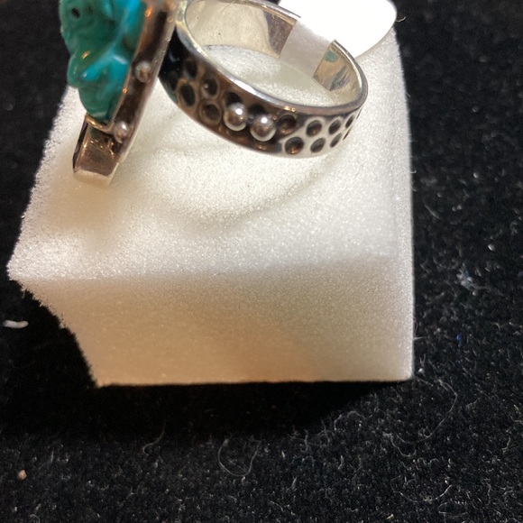 925 Amy Kahn Russell turquoise ring - Picture 3 of 6